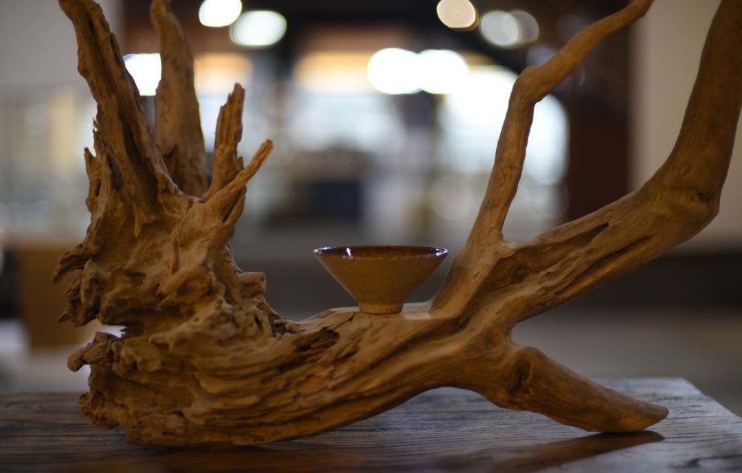 粗瓷茶具-枯树上的大宋定窑斗笠杯